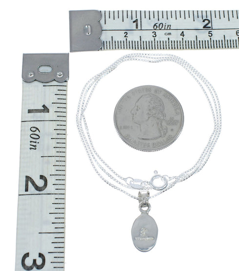 Southwest Multicolor Inlay Sterling Silver Box Chain Necklace Set JX129108